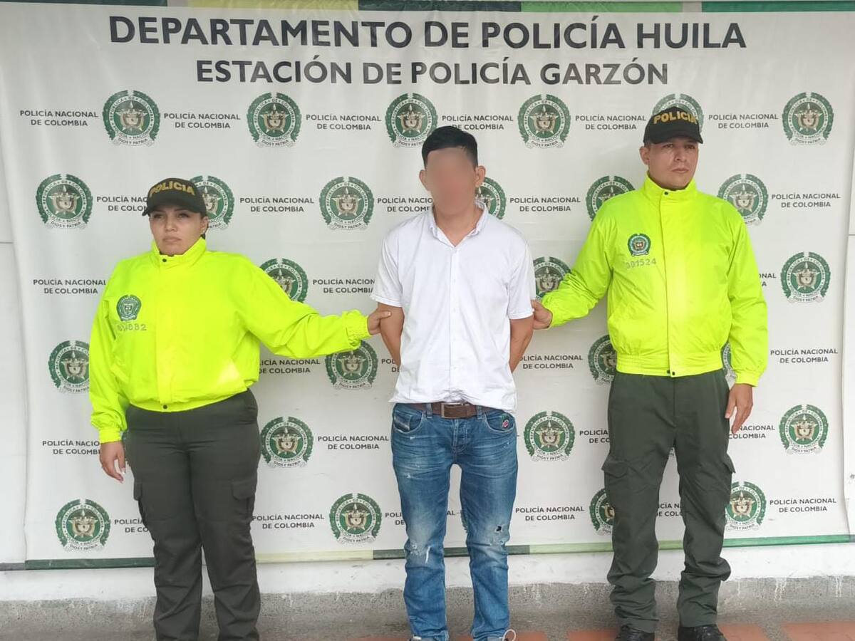 Capturan a 'Piercing', Reconocido Delincuente, por Hurto Calificado y Agravado en Garzón
