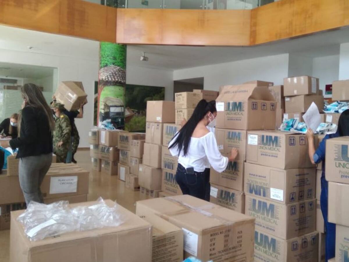En el Quindío fueron entregados elementos de bioseguridad para sector salud