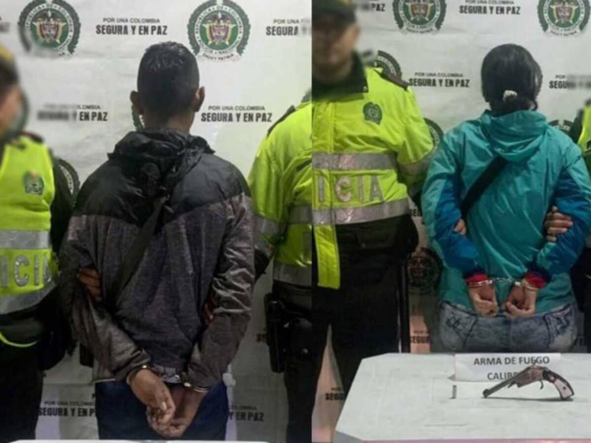 Dos personas capturadas en Pereira por el delito de porte ilegal de armas