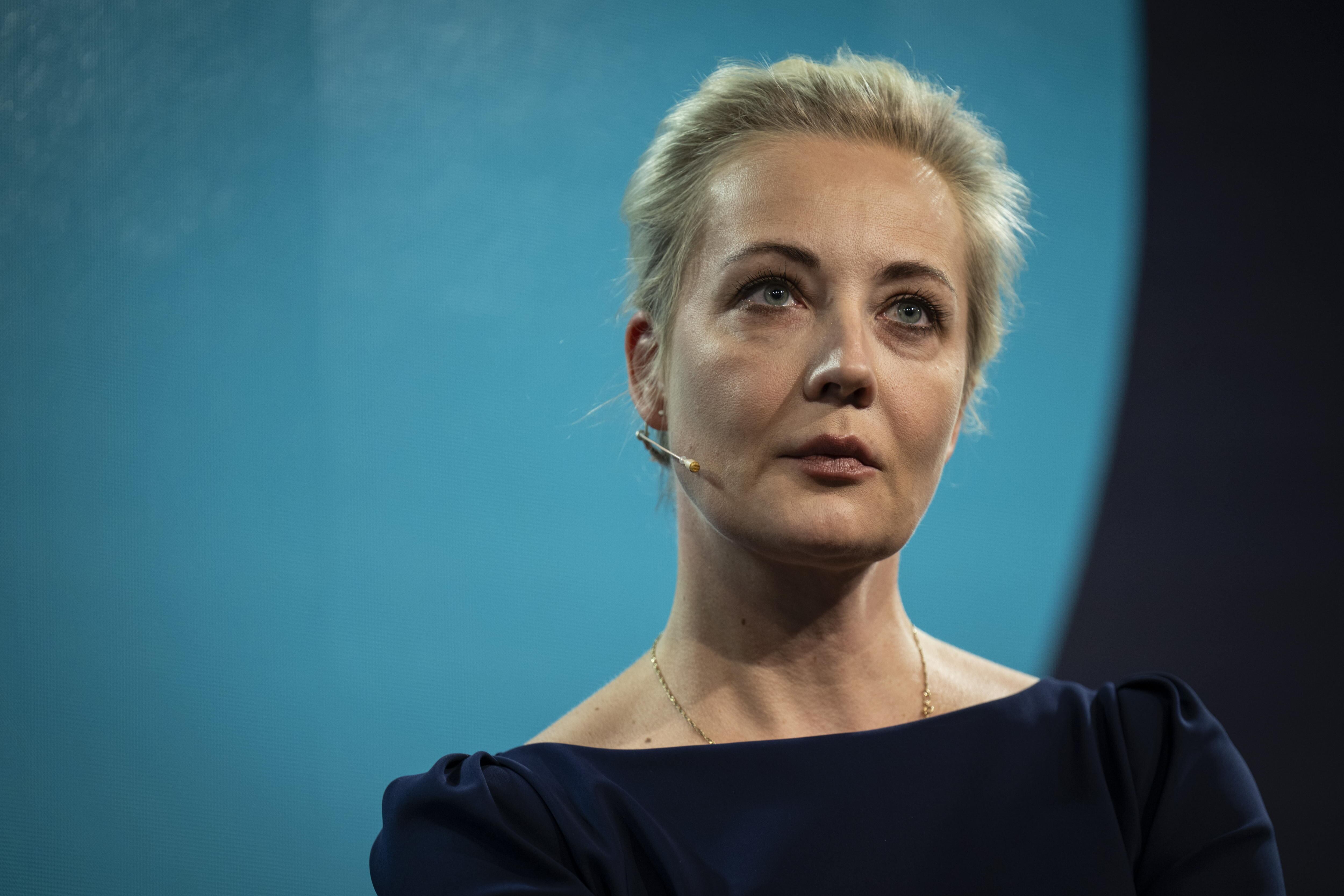 St.gallen (Switzerland), 03/05/2024.- Yulia Navalnaya, wife of late Russian opposition leader Alexei Navalny attends the 53rd St. Gallen Symposium in St. Gallen, Switzerland, 03 May 2024. (Rusia, Suiza) EFE/EPA/GIAN EHRENZELLER