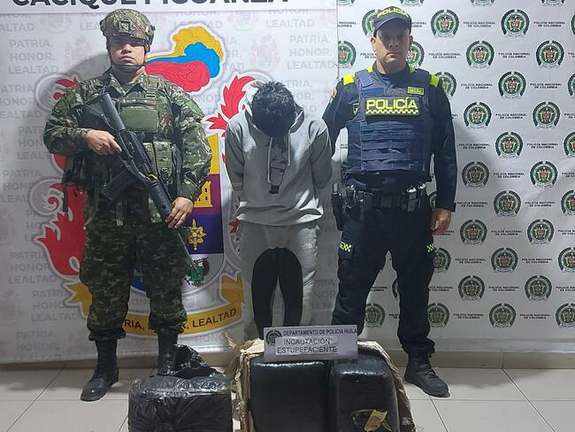 transportaba 28 kilos de marihuana. Foto Novena Brigada.