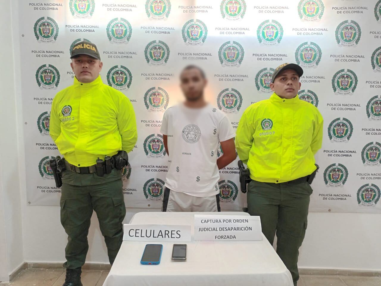 Capturado acusado de desaparecer una mujer- foto policía Antioquia