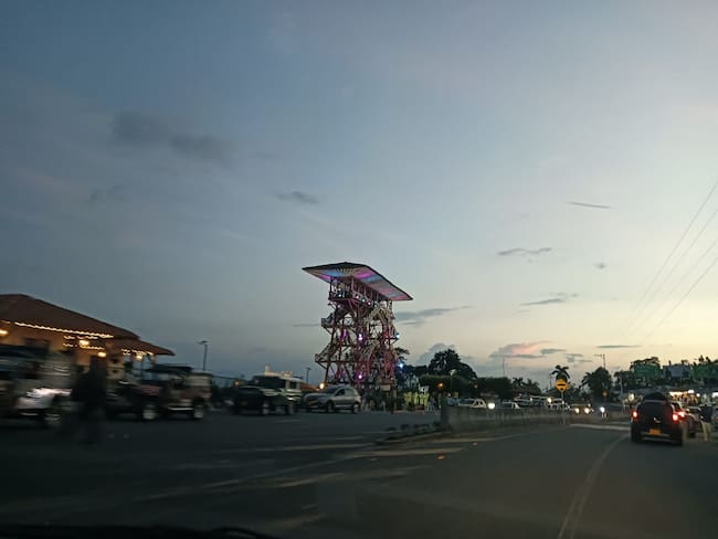 La hermosa torre mirador del Parque del Café en Montenegro, Quindío. Foto: Adrián Trejos