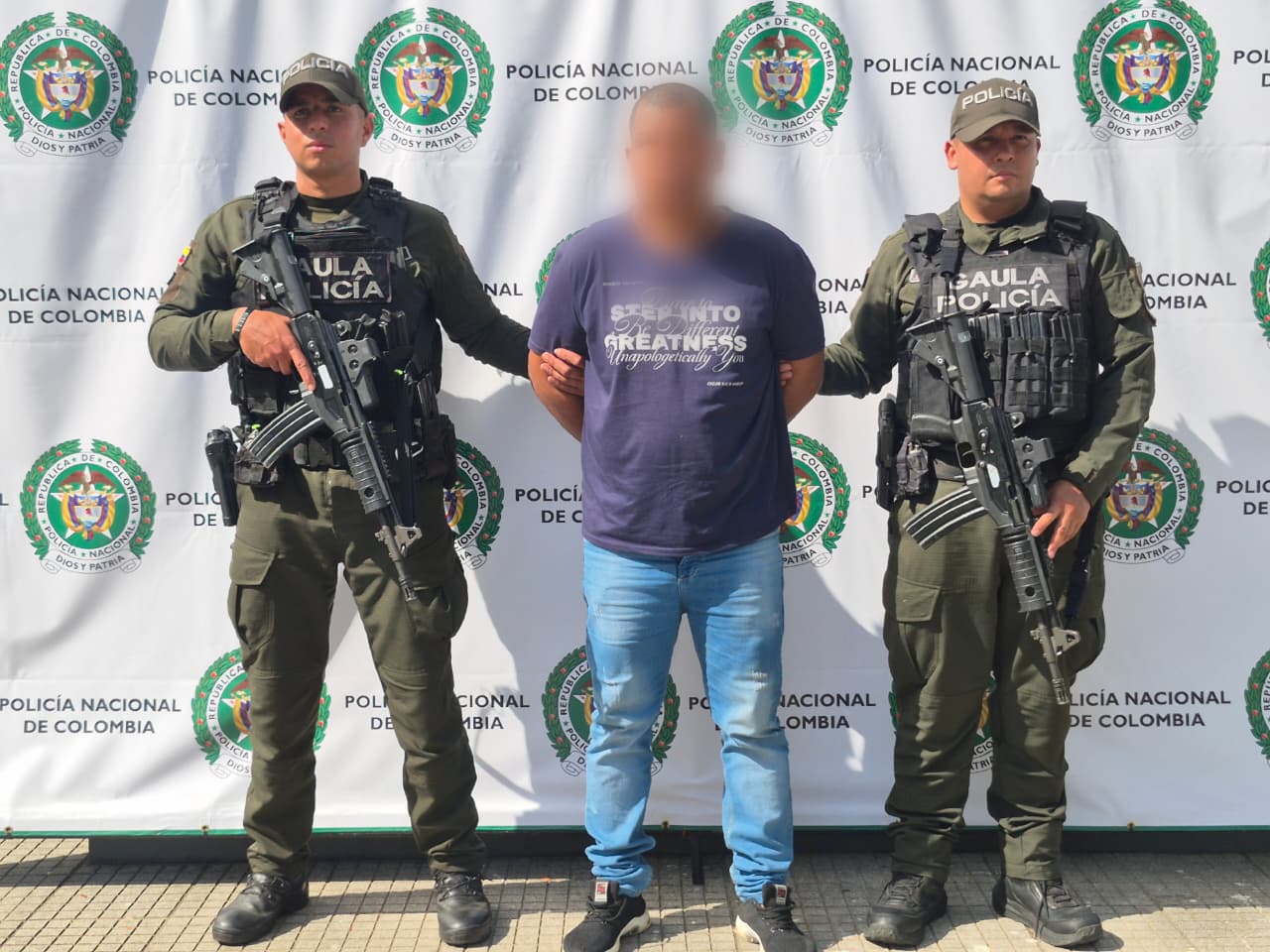 Alias Lucho presunto extorsionista del Clan del Golfo capturado en Urabá- foto policía