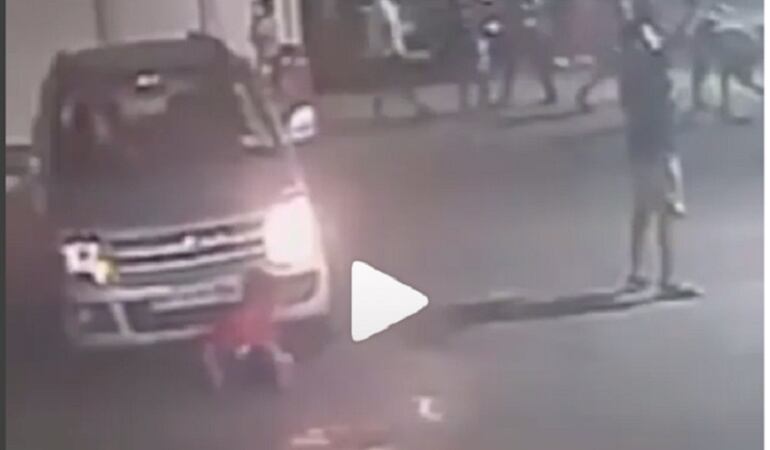 Inesperado final, un niño fue arrollado y esta fue su reacción