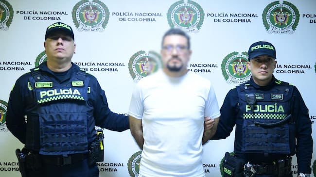 Ciudadano requerido por las autoridades de México, fue capturado en Medellín. Foto: Cortesía MEVAL