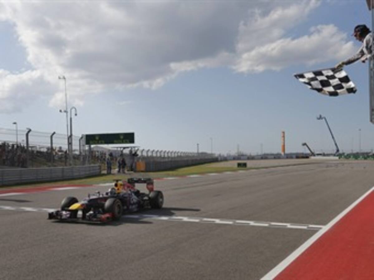 En el GP de Estados Unidos, Vettel logró su octavo triunfo seguido
