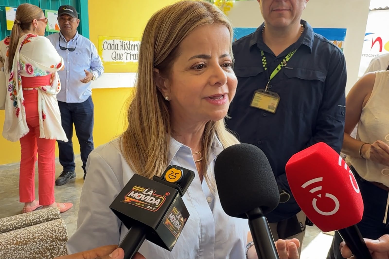 Desde Aracataca, Magdalena, Elsa Noguera habló sobre la recuperación vial tras el terremoto. Foto: David Echavez