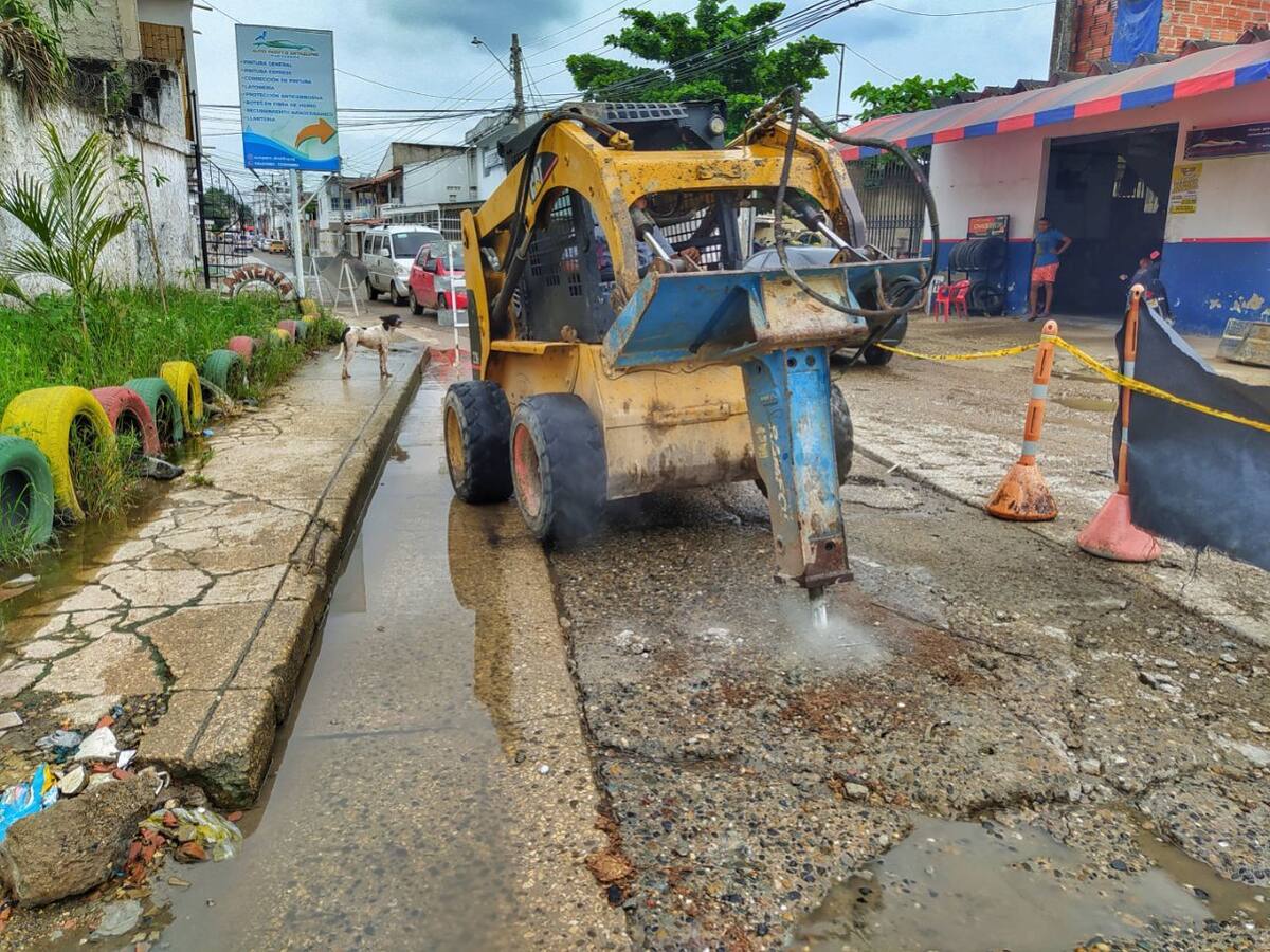 Inició rehabilitación de malla vial en el barrio Las Palmeras