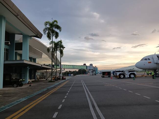Pista del aeropuerto Internacional El Edén de Armenia. Foto Adrián Trejos