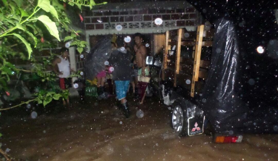 Afectaciones en viviendas por las lluvias.