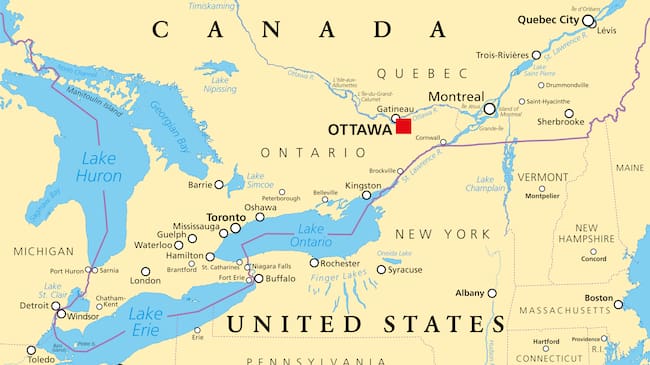 El mandatario estadounidense firmó una orden ejecutiva con la que ordena cambiar el nombre del lago Ontario, compartido por ambos países, a lago ‘América’.
(Foto: Getty Images)