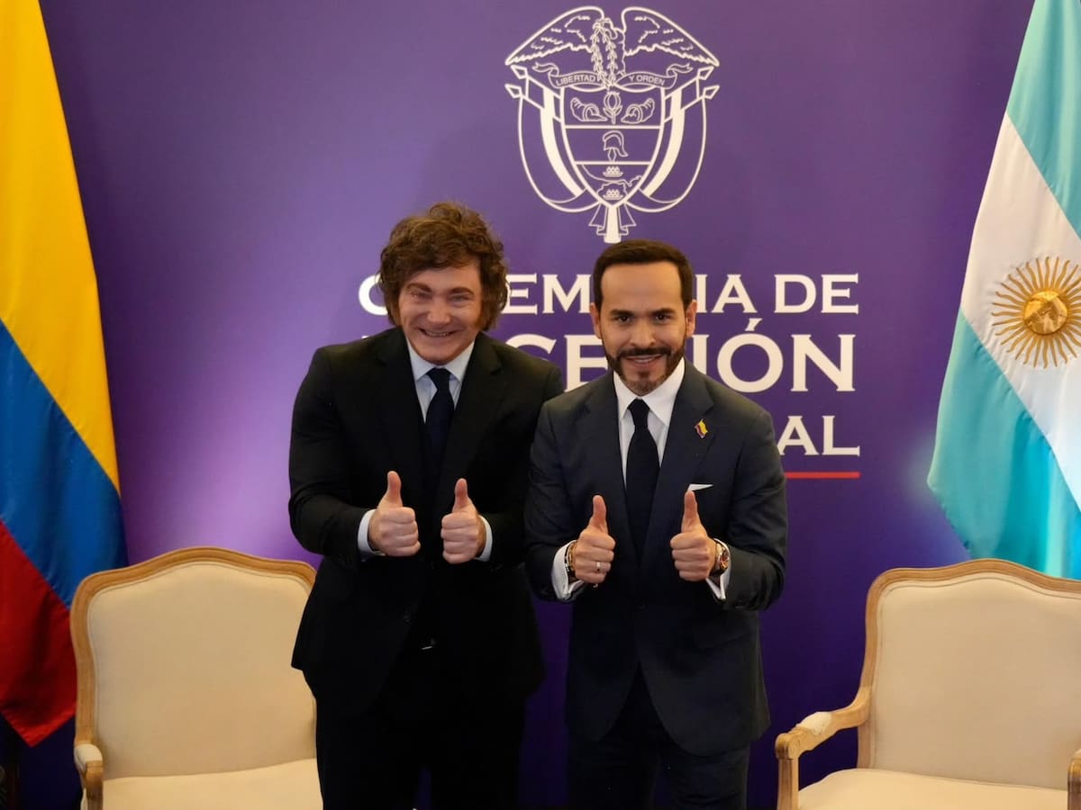Así fue el encuentro de Abelardo de la Espriella con Javier Milei horas antes de su posesión en Cali