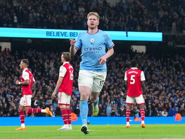 Kevin De Bruyne, volante y figura del Manchester City. (Photo by Lexy Ilsley - Manchester City/Manchester City FC via Getty Images)