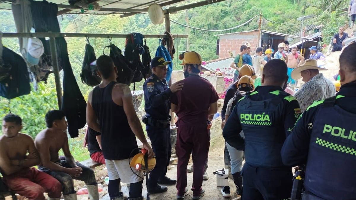 Dos hombres murieron por un derrumbe al interior de una mina en Marmato, Caldas