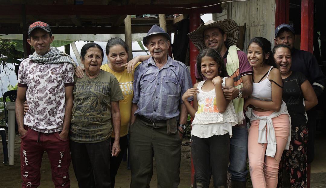 Familia Betancour que retornó a El Congal