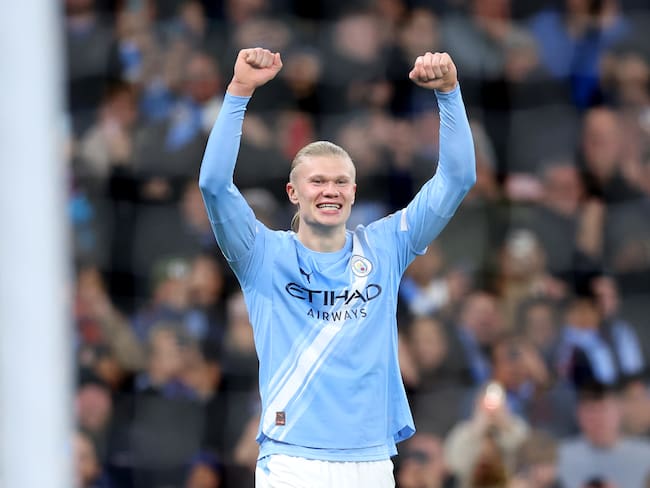 Erling Haaland jugador de Manchester City en la Premier League 2025-26 ante West Ham / Getty Images