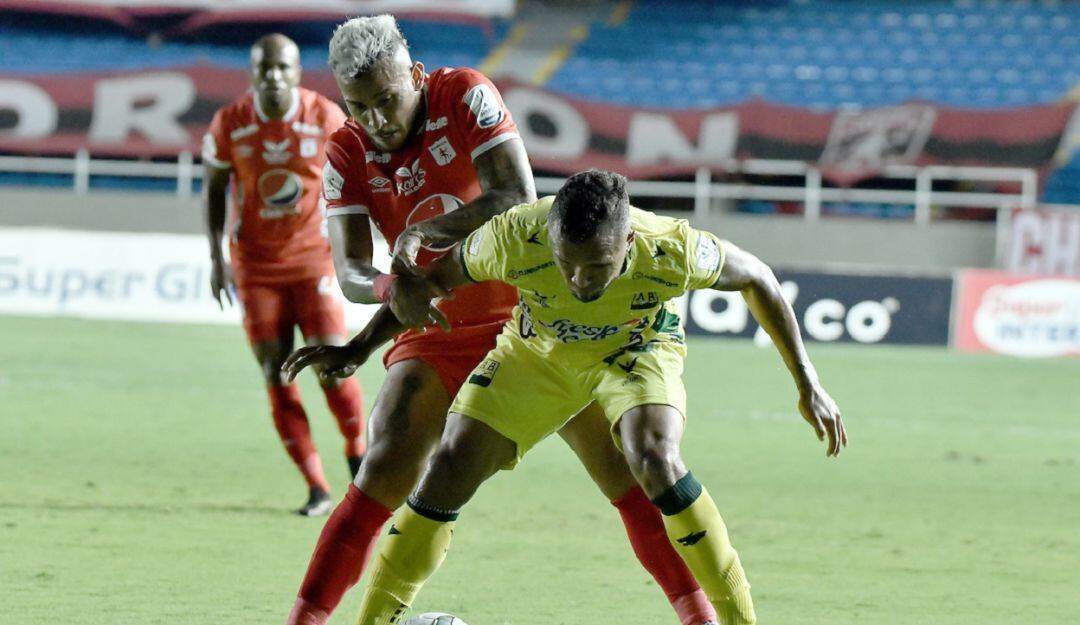 Duván Vergara reapareció con el América frente al Bucaramanga.