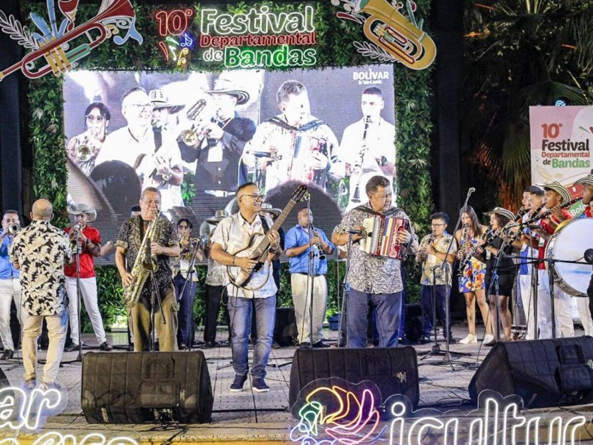 Festival Departamental de Bandas de Bolívar regresó por la puerta grande