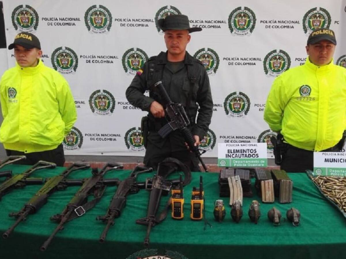 La Policía ubica armas en Mapiripán, Meta