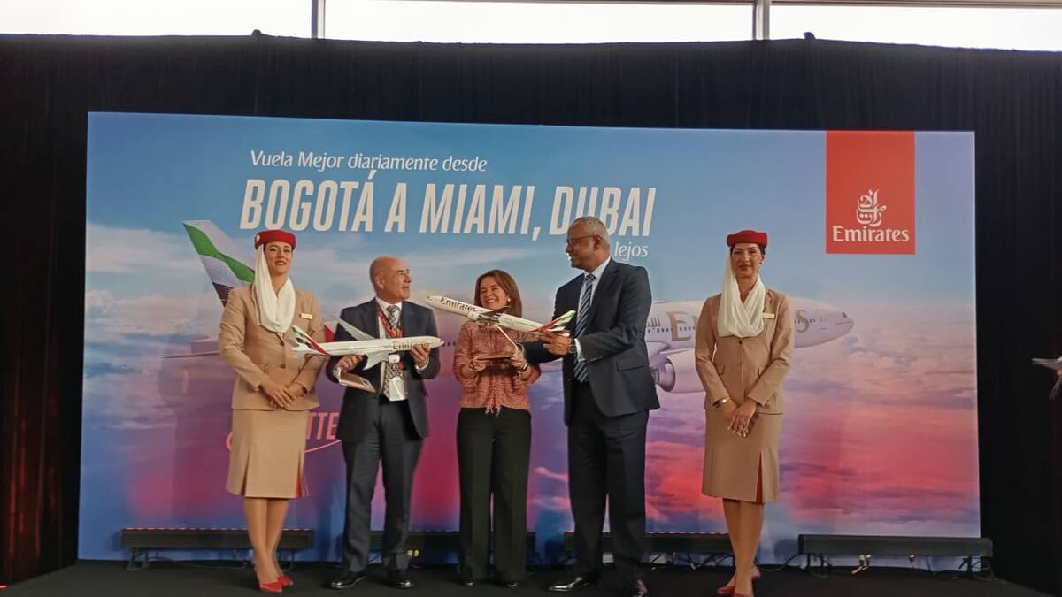 Emirates oficializó su ruta aérea Bogotá-Miami-Dubai para los Colombianos