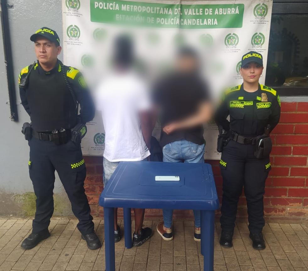 Capturados-foto Policía Metropolitana