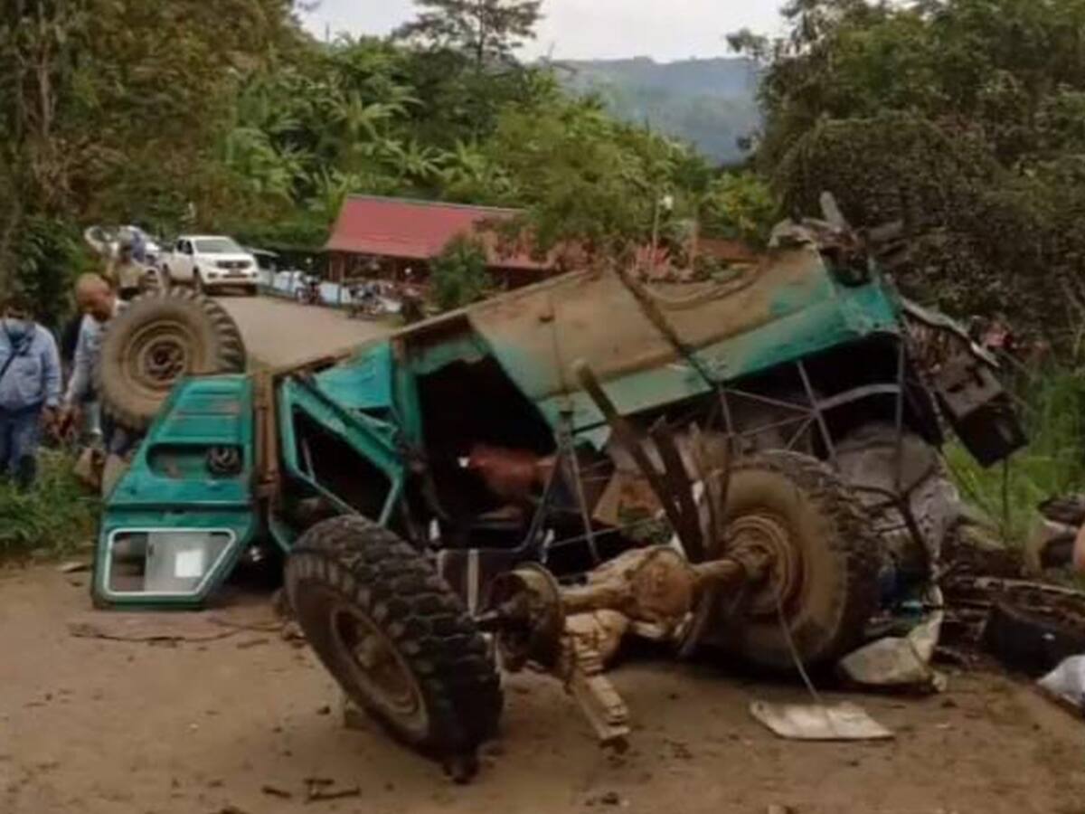 Accidente de tránsito deja 12 personas heridas en el municipio del Líbano, Tolima