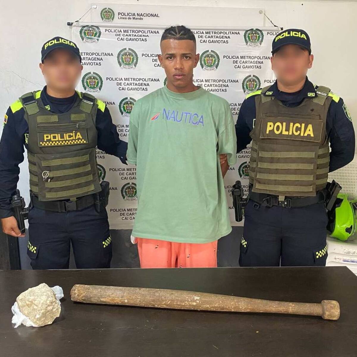 ‘El Oswaldo’ fue capturado luego de atacar con piedra y palo a dos personas en el barrio 13 de Junio