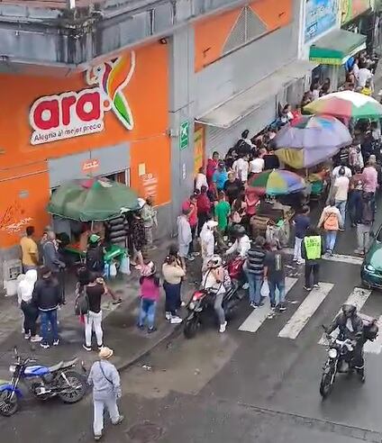 Homicidio en centro de Armenia- Captura de pantalla video