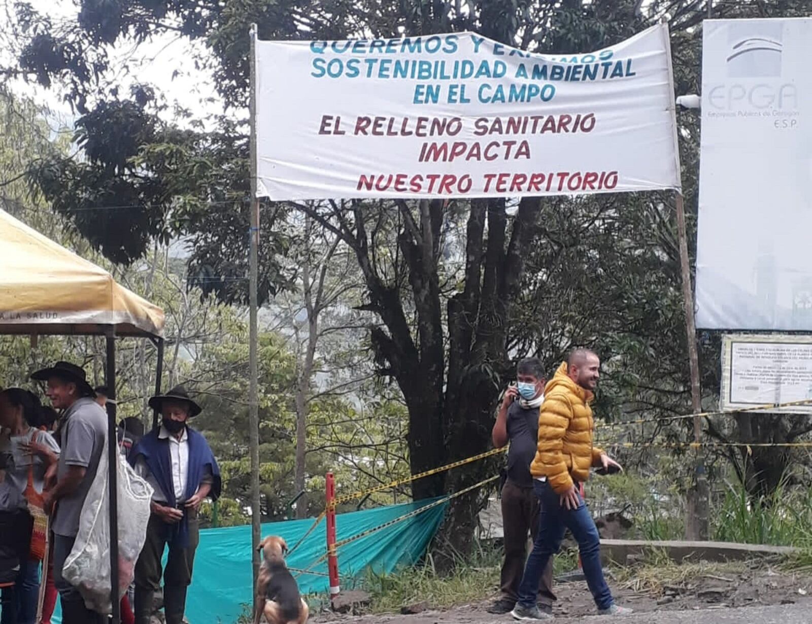 Comunidad protesta ante ampliación de relleno sanitario de Garagoa - Boyacá