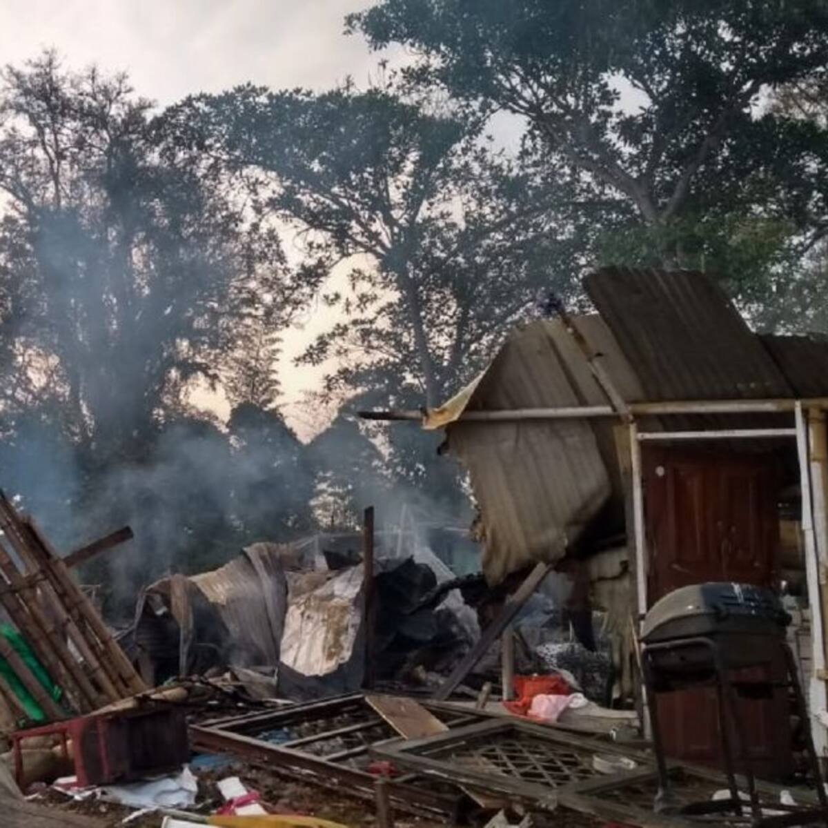 Incendio destruye nueve viviendas en zona de invasión de Jamundí, Valle