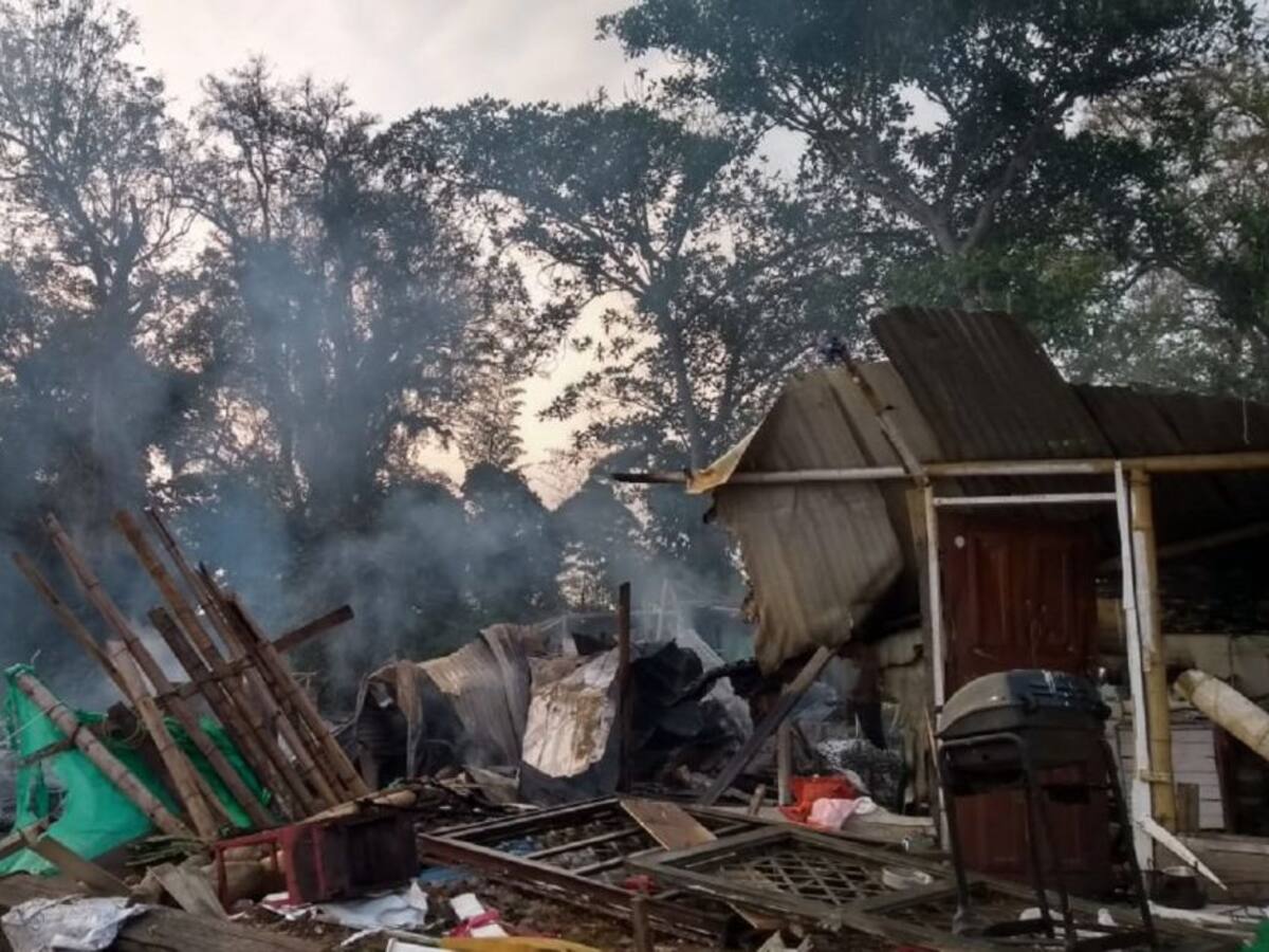 Incendio destruye nueve viviendas en zona de invasión de Jamundí, Valle