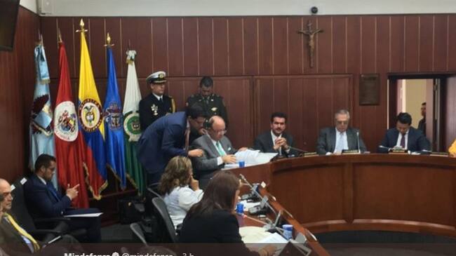 Comisión Segunda del Senado aprobó ascenso de oficiales. Foto: Twitter: @mindefensa