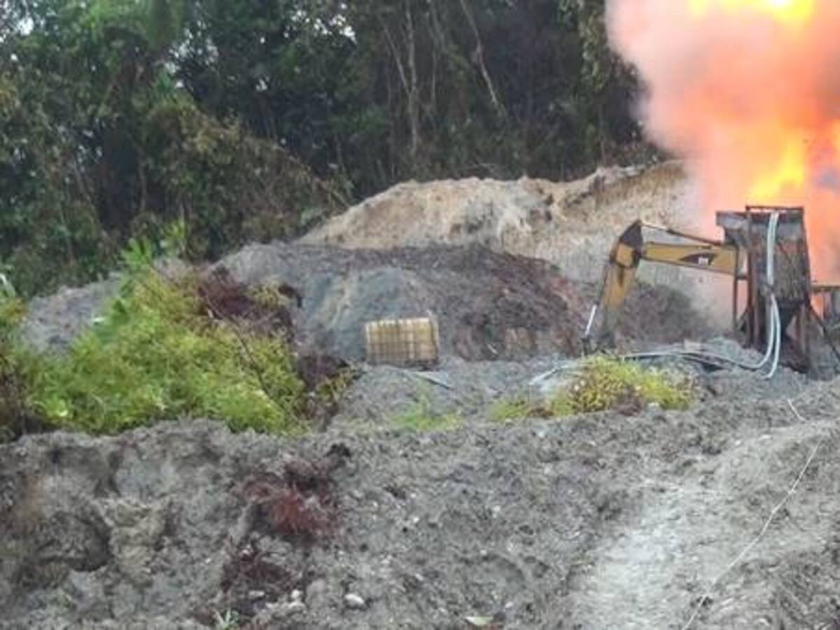 Operativo del CTI contra la minería ilegal en sur de Bogotá