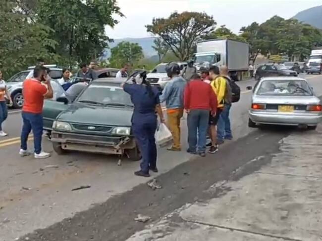 Cinco heridos en accidente de tránsito