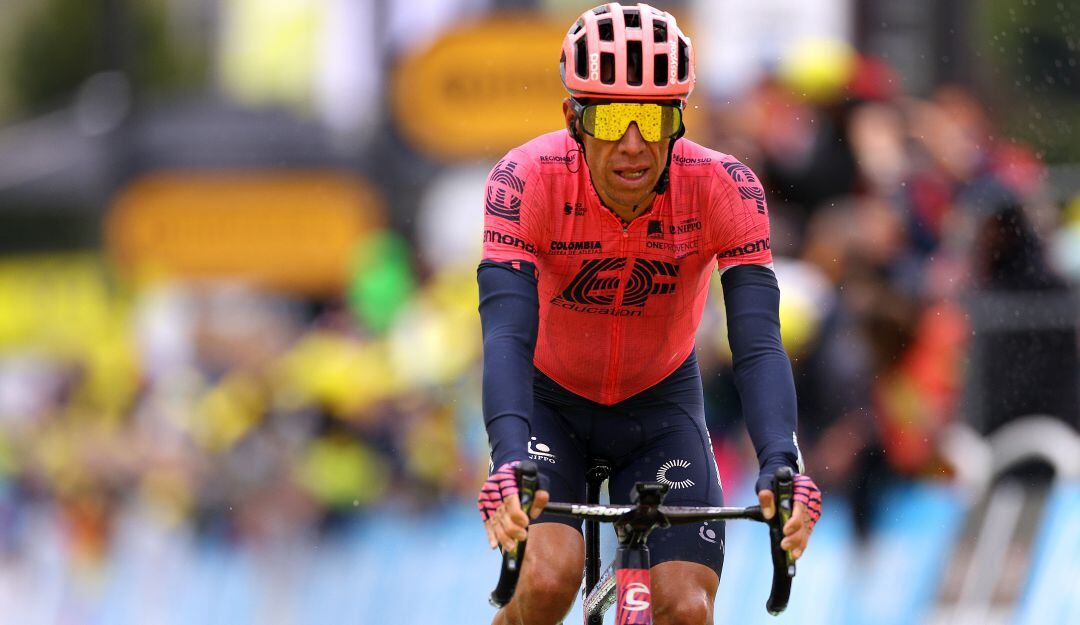 Rigoberto Urán tras finalizar la novena etapa del Tour de Francia.