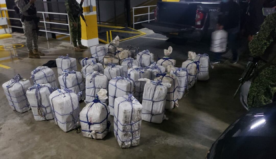 Droga incautada. Cortesía: Armada Nacional