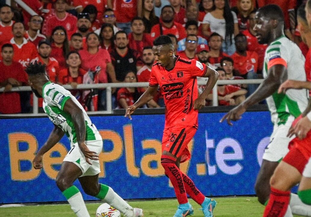 América de Cali y Atlético Nacional en el partido por la Copa Colombia / Foto: @AmericadeCali