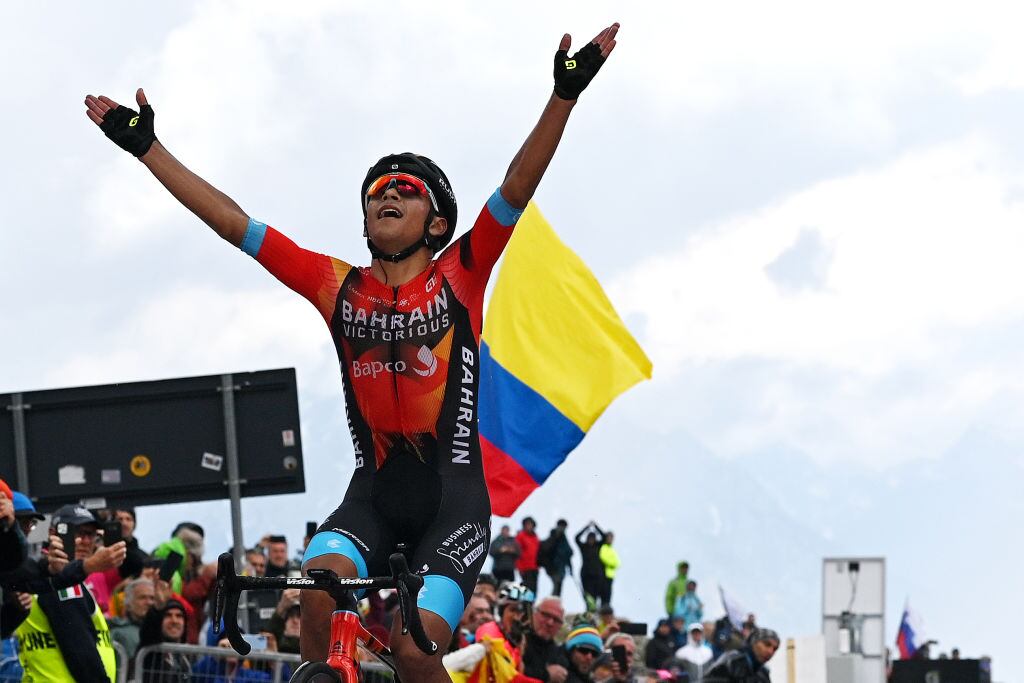 Santiago Buitrago, ganador de la etapa 19 del Giro de Italia 2023 / Getty Images)