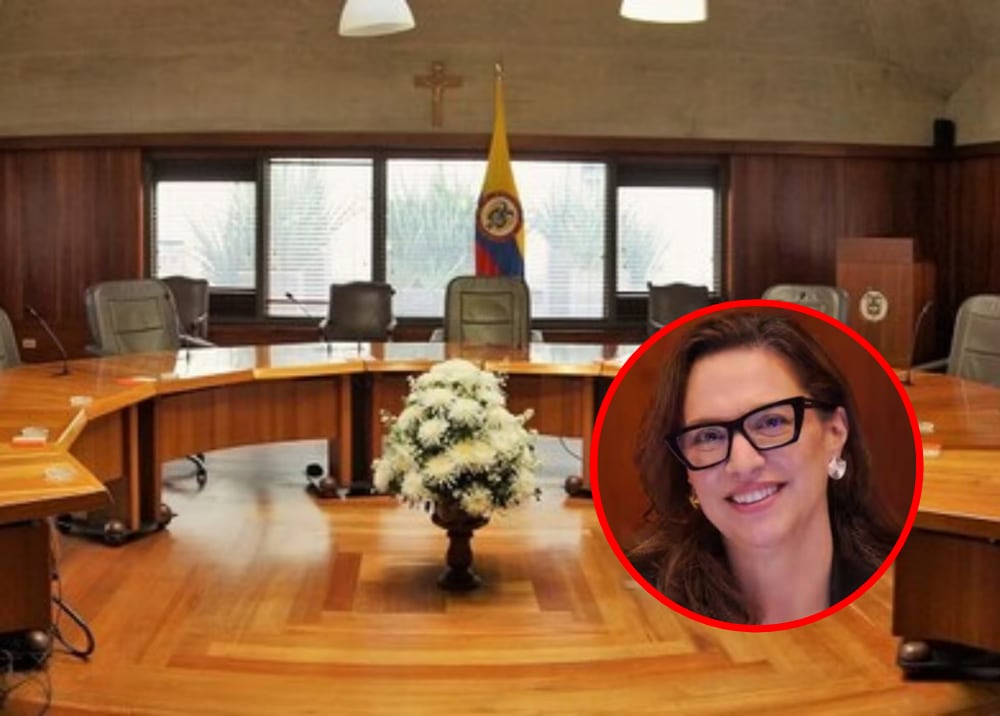 Sala plena de la Corte Constitucional / Vicepresidenta de la Corte Constitucional, Natalia Ángel Cabo (créditos: Colprensa e imagen de archivo)