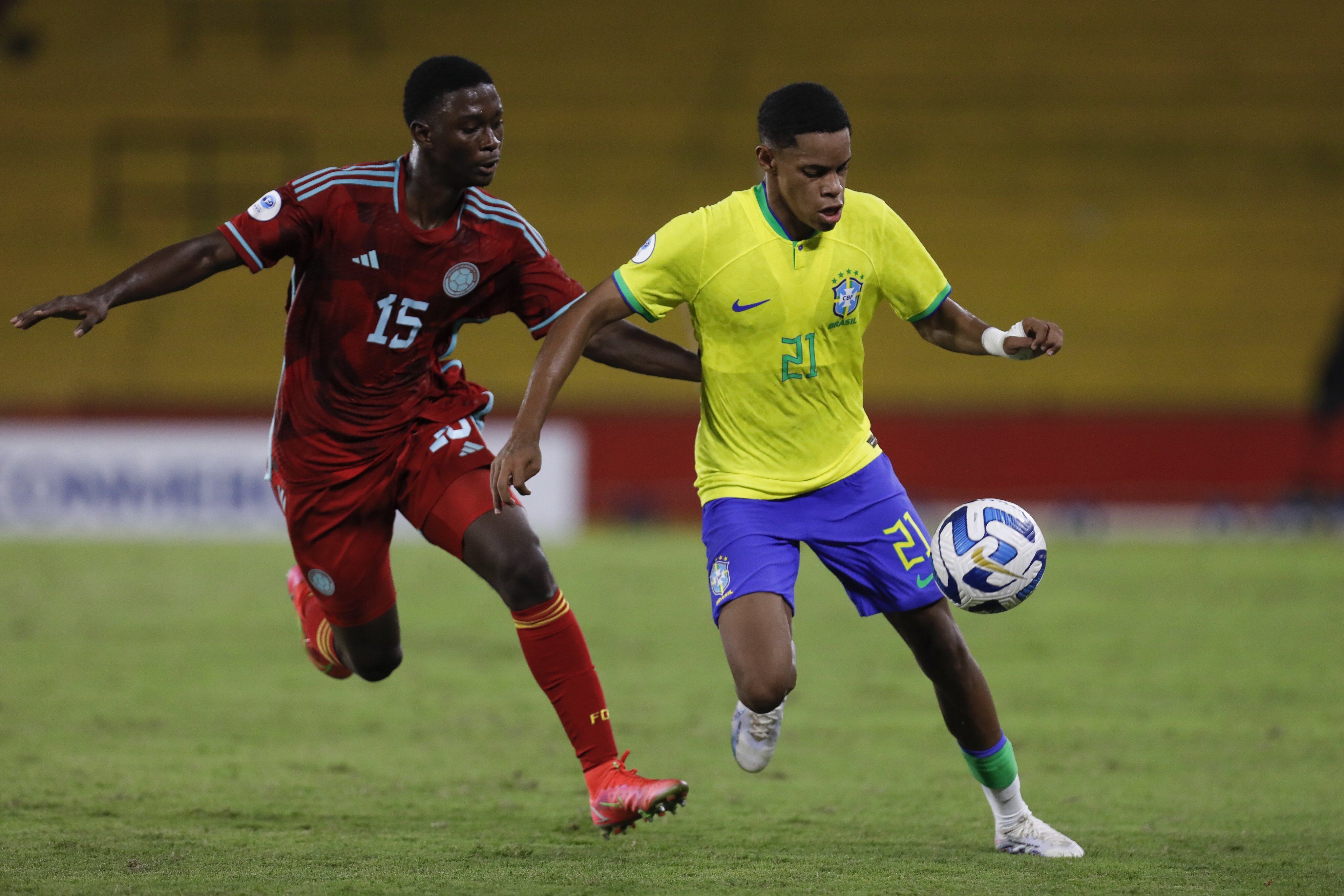 Duelo entre Brasil y Colombia en el Sudamericano Sub-17 / Conmebol