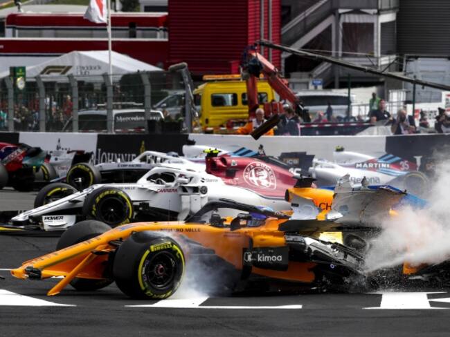 Fernando Alonso se queda fuera del GP de Bélgica por un choque