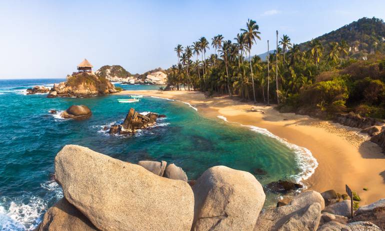 Cabo San Juan en El Parque Tayrona