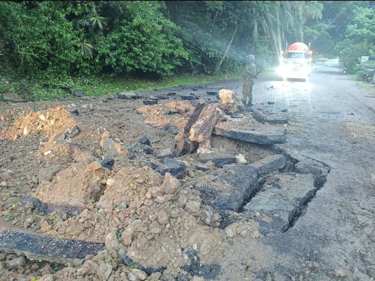 Investigan detonación de explosivo en la vía Medellín - Costa Caribe