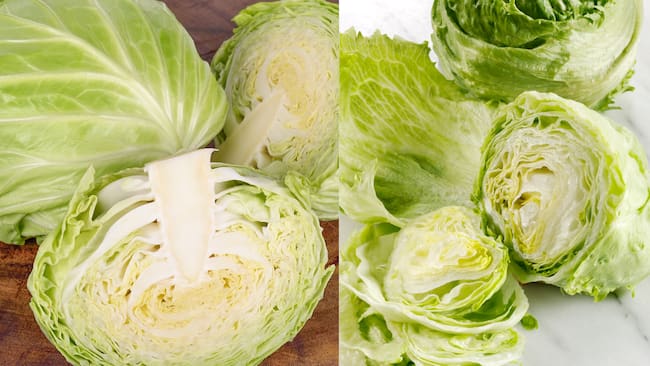 En la parte derecha se encuentran repollos y en la parte derecha varias lechugas (Fotos vía Getty Images)