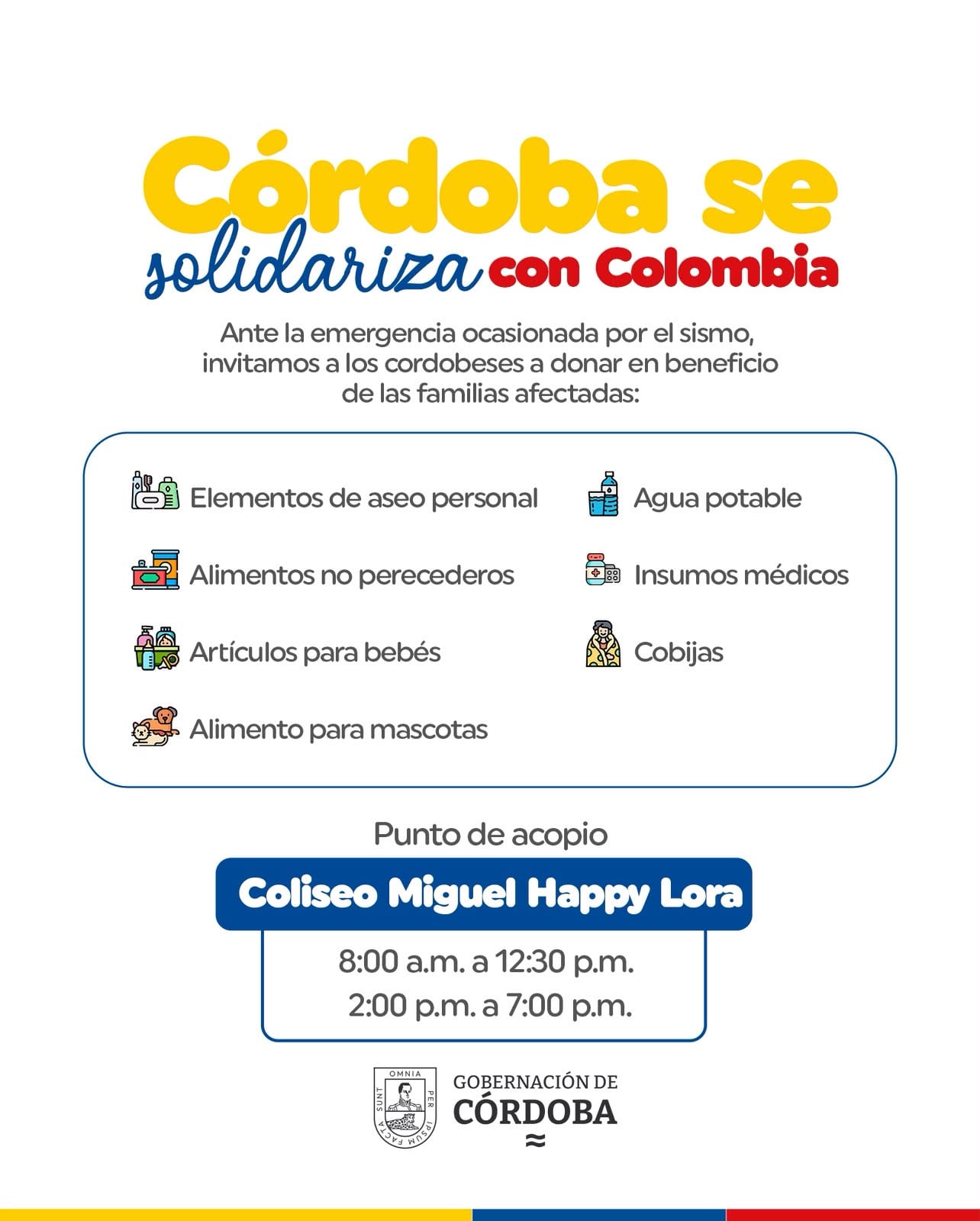 Campaña de la Gobernación de Córdoba.