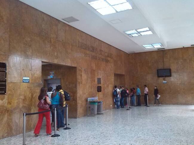 Los tribunales fueron cerrados por orden del Ministerio de Trabajo.