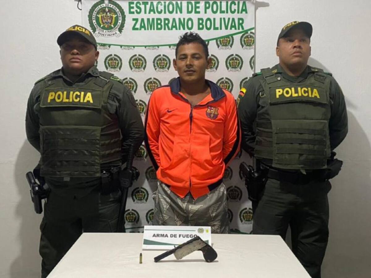 Policía capturó dos hombres portando armas de manera ilegal en Bolívar