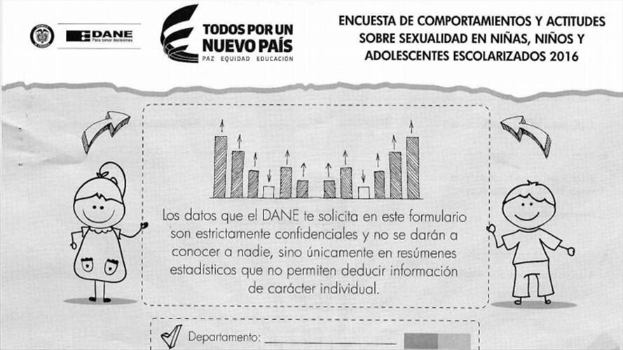 Imagen del formulario del Dane. Foto: W Radio