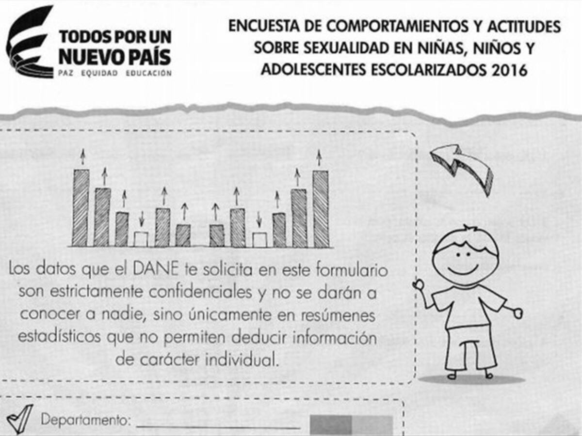 Dane suspende polémica encuesta que contiene preguntas explícitas en sexualidad a menores